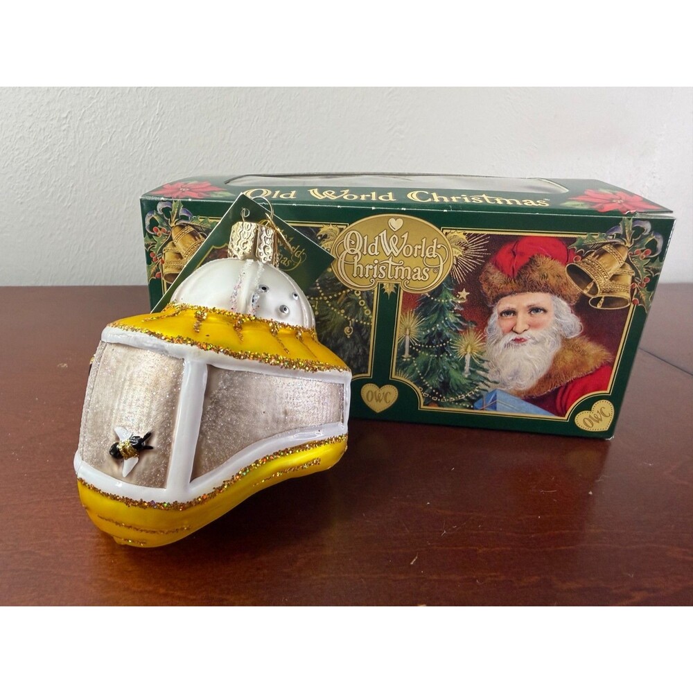 2018 Old World Christmas Beekeeper's Hood Ornament 36227 NWT With Box - Picture 8 of 8